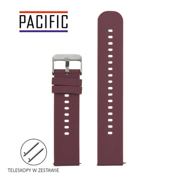 PASEK U27 - 18/SL - FIOLETOWY / SREBRNY - 20mm