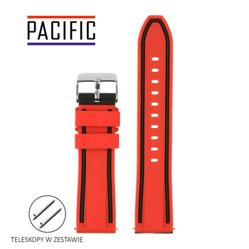 PASEK U14 - 6.1 - CZERWONY / CZARNY - 24MM