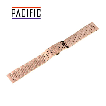 BRANSOLETA - SOLID ZAP. MOT. - MB 54 - 33 - RÓŻOWY ZŁOTY - 14mm