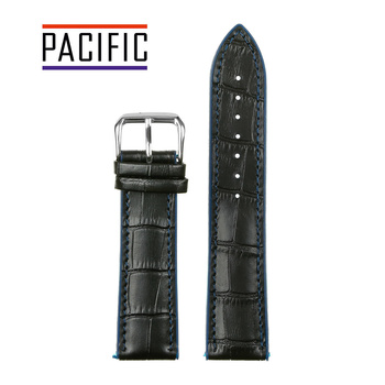 PASEK U18 - 1.5 - CZARNY / NIEBIESKA NIĆ - 20mm