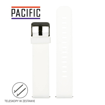 PASEK U15 - 2/B - BIAŁY / CZARNY - 22MM