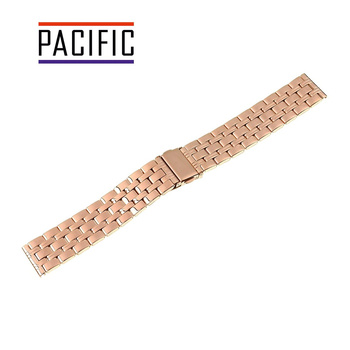 BRANSOLETA STALOWA SLIM - MODEL 45 - 33 - RÓŻOWY ZŁOTY - 18mm