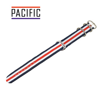 PASEK PARCIANY N01 - N94/S - WIELOKOLOROWY / SREBRNY - 20MM