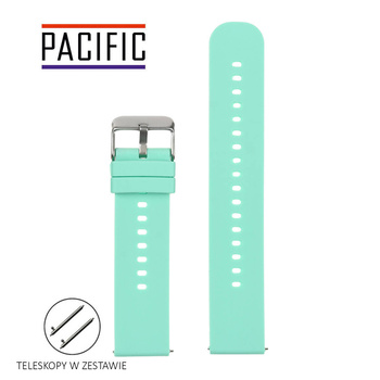 PASEK U27 - 20/SL - MIĘTOWY / SREBRNY - 18mm