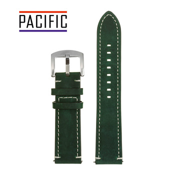 PACIFIC W72 - 27.22 - CIEMNY ZIELONY / BIAŁA NIĆ - 24MM