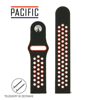 PASEK U11 - 1.6 - CZARNY / CZERWONY - 20MM