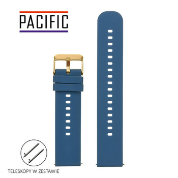 PASEK U27 - 5/G - GRANATOWY / ZŁOTY - 18mm