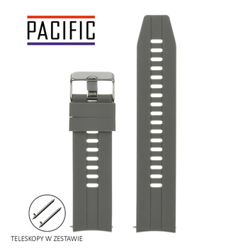 PASEK U28 - 7 - CIEMNY SZARY - 22mm