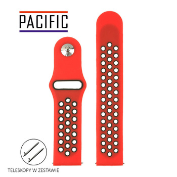 PASEK U11 - 6.1 - CZERWONY / CZARNY - 20MM