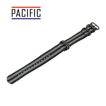 PASEK PARCIANY N01 - N95/B - WIELOKOLOROWY / CZARNY - 22MM