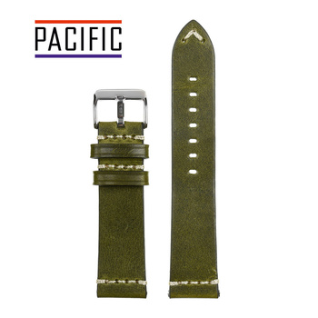 PACIFIC W32 - 27.22 - CIEMNY ZIELONY / BIAŁA NIĆ - 20MM