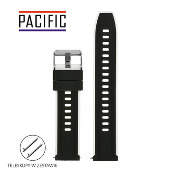 PASEK U22 - 1.22 - CZARNY / BIAŁY - 20mm