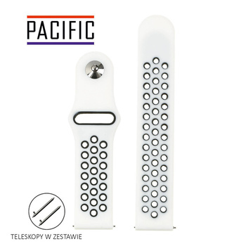 PASEK U11 - 22.1 - BIAŁY / CZARNY - 20MM