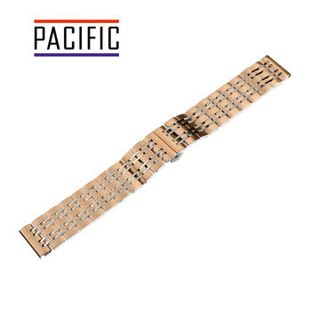 BRANSOLETA - SOLID ZAP. MOT. - MB 55 - 33/31 - RÓŻOWY ZŁOTY / SREBRNY - 22mm