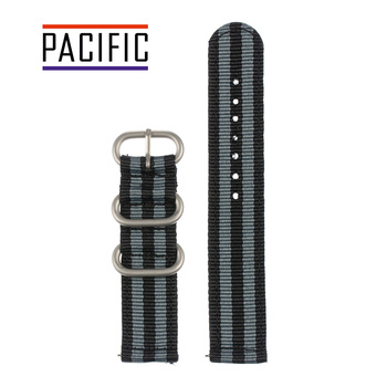 PASEK N02 - N95/SL - WIELOKOLOROWY / SREBRNY - 24MM