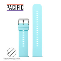 PASEK U27 - 19/SL - JASNY NIEBIESKI / SREBRNY - 18mm