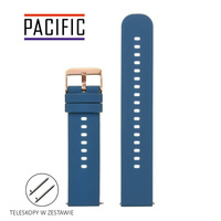 PASEK U27 - 5/RG - GRANATOWY / RÓŻOWE ZŁOTO - 18mm