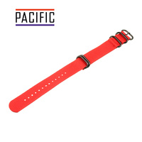 PASEK PARCIANY N01 - 6/B - CZERWONY / CZARNY - 18MM