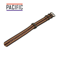 PASEK PARCIANY N01 - N96/B - WIELOKOLOROWY / CZARNY - 22MM