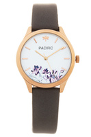 PACIFIC X6155 KWIATEK R.ZŁOTO - SZARY PASEK