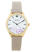 PACIFIC X6155 KWIATEK ZŁOTY - SZARY PASEK