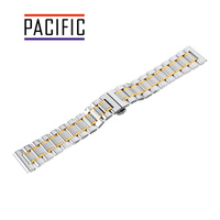 BRANSOLETA - SOLID ZAP. MOT. - MB 60 - 31 /  30 - SREBRNY / ZŁOTY - 20mm