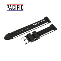 PASEK SILIKONOWY U06 - 1.22 - CZARNO - BIAŁY