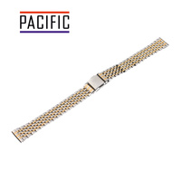 BRANSOLETA STALOWA SLIM - MODEL 41 - 31/30 - SREBRNY/ZŁOTY - 14mm