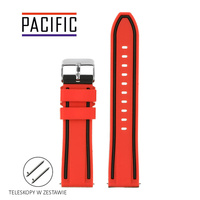 PASEK U14 - 6.1 - CZERWONY / CZARNY - 20MM