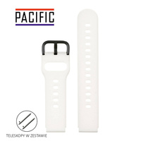 PASEK U01 - 22/B - BIAŁY / CZARNY - 20MM