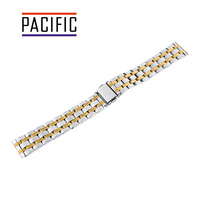 BRANSOLETA STALOWA SLIM - MODEL 45 - 31/30 - SREBRNY/ZŁOTY - 20mm