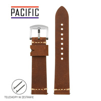 PACIFIC W69-B - 2.17 - CIEMNY BRĄZ / BEŻOWA NIĆ - 20mm