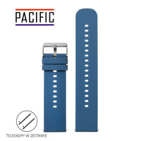 PASEK U27 - 5/SL - GRANATOWY / SREBRNY - 18mm