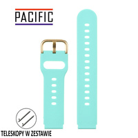 PASEK U01 - 20/G - MIĘTOWY / ZŁOTY - 18MM