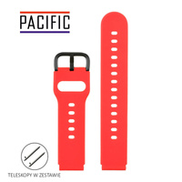 PASEK U01 - 6/B - CZERWONY / CZARNY - 20MM