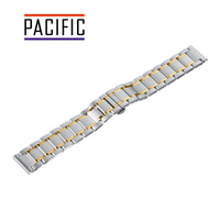 BRANSOLETA - SOLID ZAP. MOT. - MB 59 - 31 / 30 - SREBRNY / ZŁOTY - 22mm